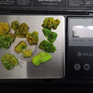 18 Grams of Stabilized Autunite Pieces ~ Bulk Uranium Ore