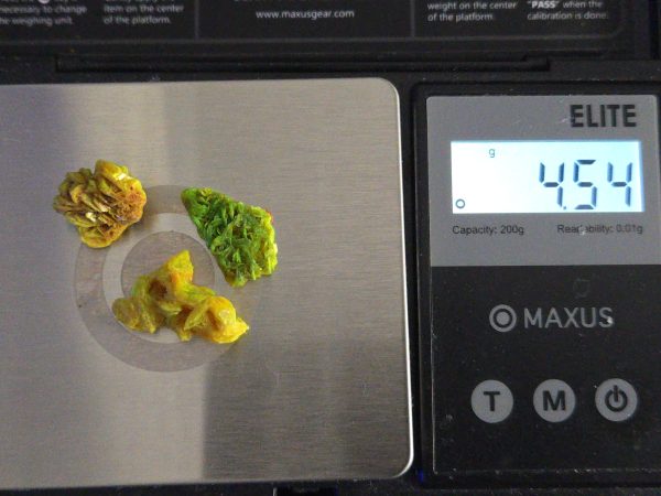 3 Piece Autunite Lot  ~ Fluorescent Uranium Ore - Image 3