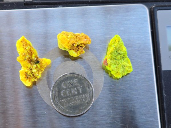 3 Piece Autunite Lot  ~ Fluorescent Uranium Ore - Image 6