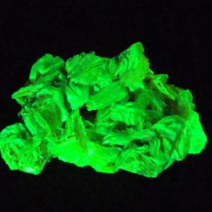 Autunite / Meta-autunite Crystal - Fluorescent Uranium Ore, 2.5 Grams