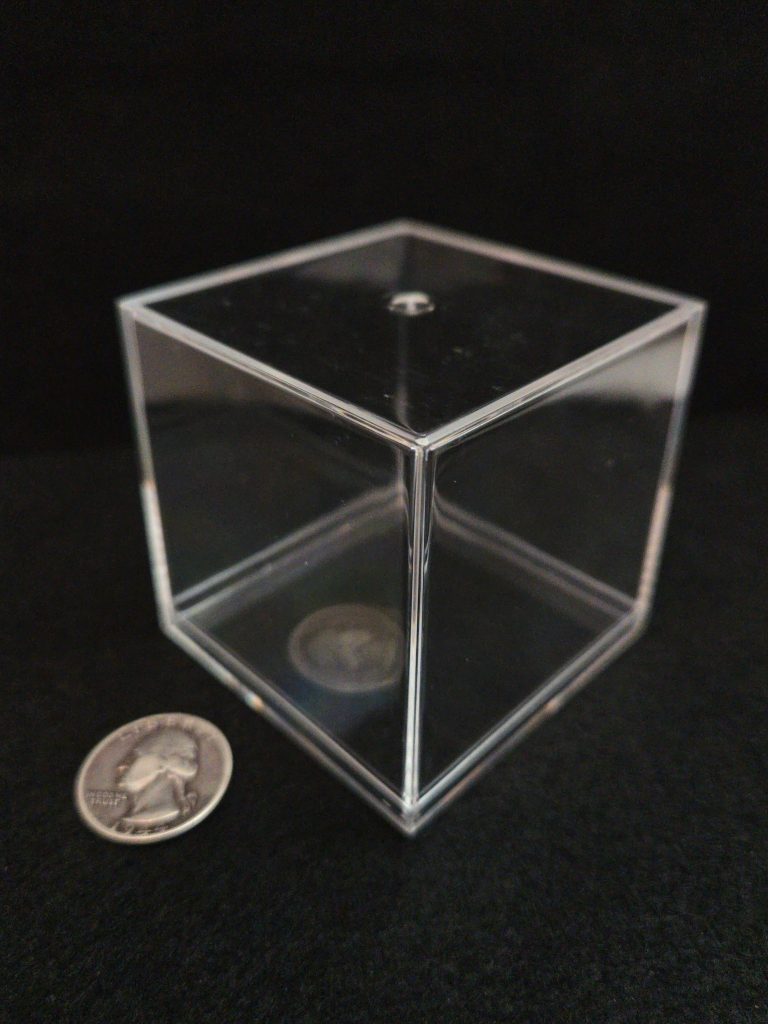 Acrylic Display Box, 2.56" with Lid 