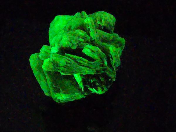 Autunite / Meta-autunite Crystal - Fluorescent Uranium Ore, 2.2 Grams