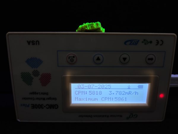 Autunite / Meta-autunite Crystal  Fluorescent Uranium Ore, 3 Grams - Image 10