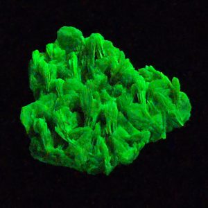 Autunite / Meta-autunite Crystal Fluorescent Uranium Ore, 2.7 Grams