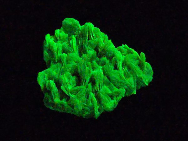 Autunite / Meta-autunite Crystal Fluorescent Uranium Ore, 2.7 Grams