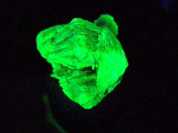 Lamellar Autunite Crystal in Perky Box – Fluorescent Uranium Ore, 2.4 Grams - Image 2