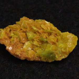 Autunite Crystal in Perky Box , 840mg – Fluorescent Uranium Ore