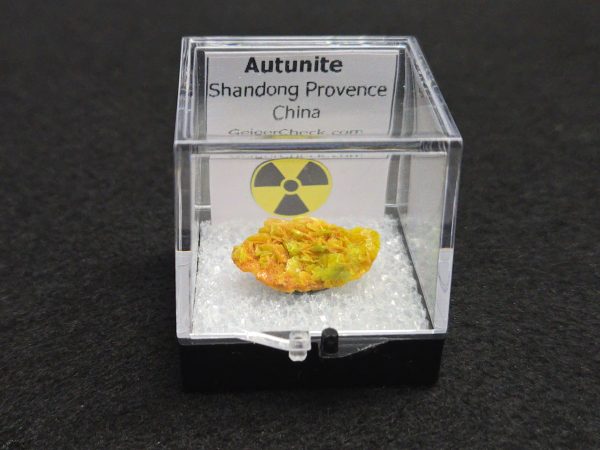 Autunite Crystal in Perky Box , 840mg – Fluorescent Uranium Ore - Image 9