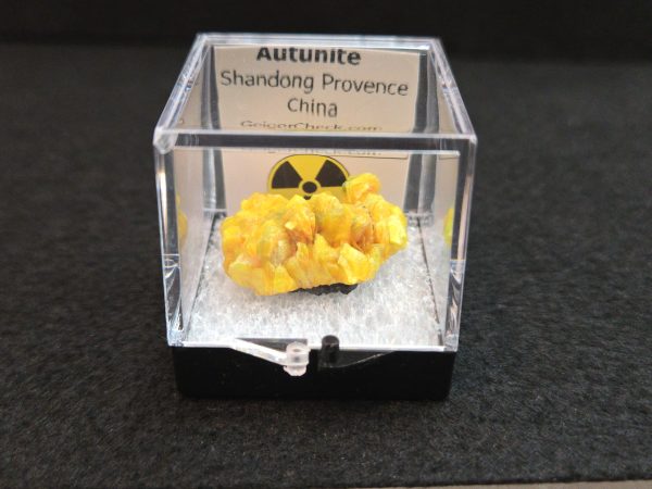 Autunite Crystal in Perky Box, 5.8 Grams – Fluorescent Uranium Ore - Image 2