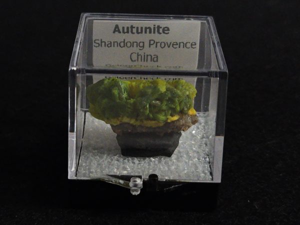 Autunite Crystals on Matrix in Perky Box, 7.9 Grams – Fluorescent Uranium Ore - Image 12