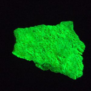 Autunite / Meta-autunite Crystal Fluorescent Uranium Ore, 14 Grams