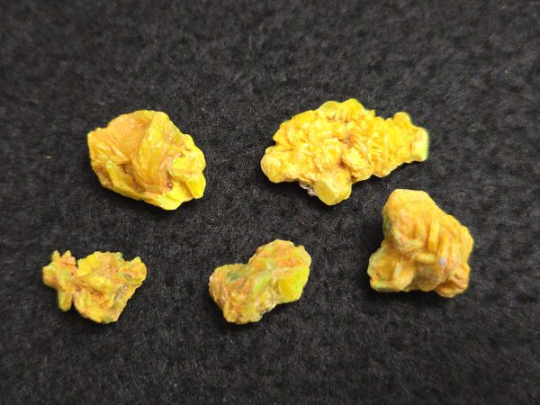 5 Piece Autunite Lot  ~ Fluorescent Uranium Ore - Image 2