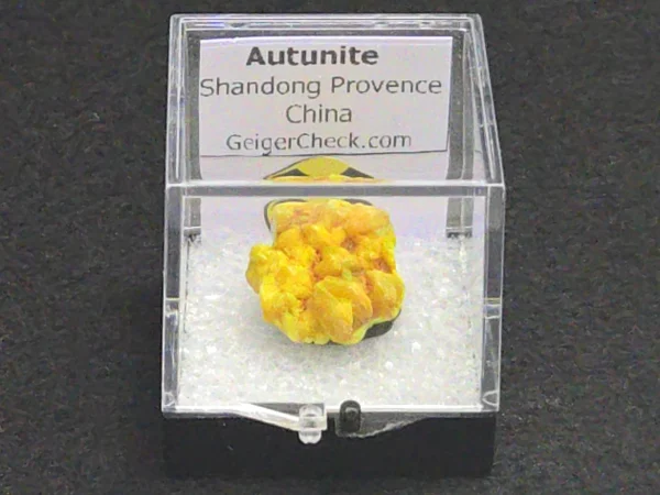 Autunite Crystal in Perky Box, 3 Grams – Fluorescent Uranium Ore - Image 13