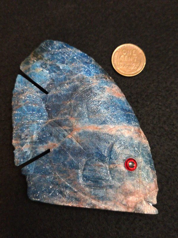 Carved Apatite Crystal Pair with Unknown Radioisotope(s) - 298 Grams - Image 6
