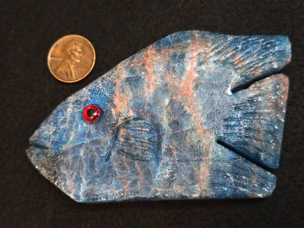 Carved Apatite Crystal Pair with Unknown Radioisotope(s) - 298 Grams - Image 7