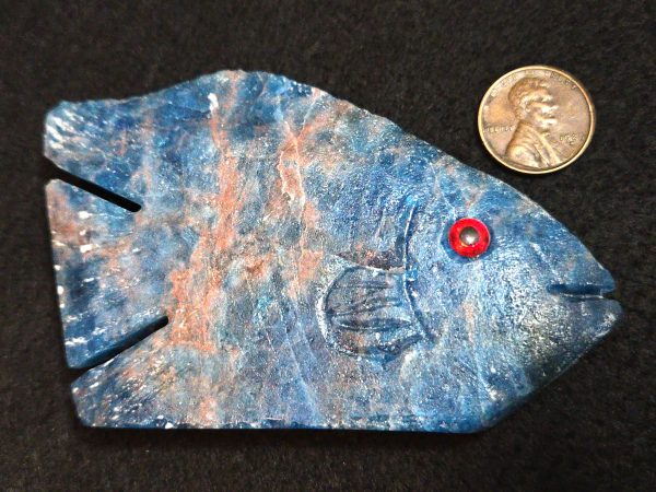 Carved Apatite Crystal Pair with Unknown Radioisotope(s) - 298 Grams - Image 8
