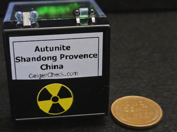 Autunite Crystal in Perky Box, 1.8 Grams – Fluorescent Uranium Ore - Image 8