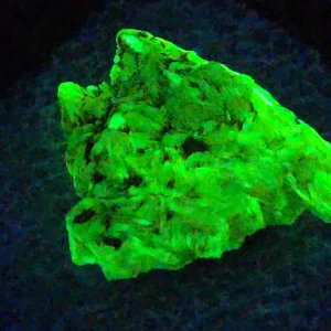 Autunite Crystal in Perky Box, 2.5 Grams – Fluorescent Uranium Ore