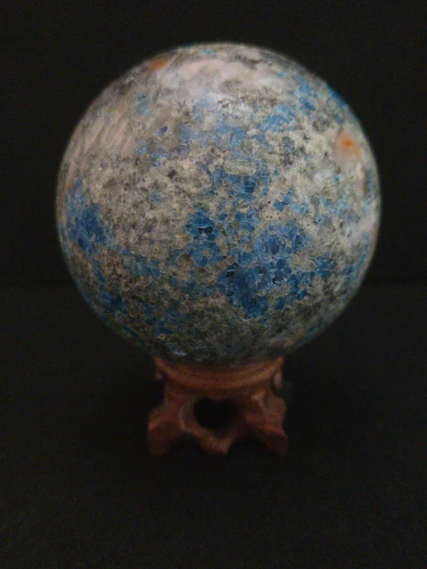 Apatite & Sunstone Sphere with Unknown Radioisotope(s) - 624 Grams - Image 7