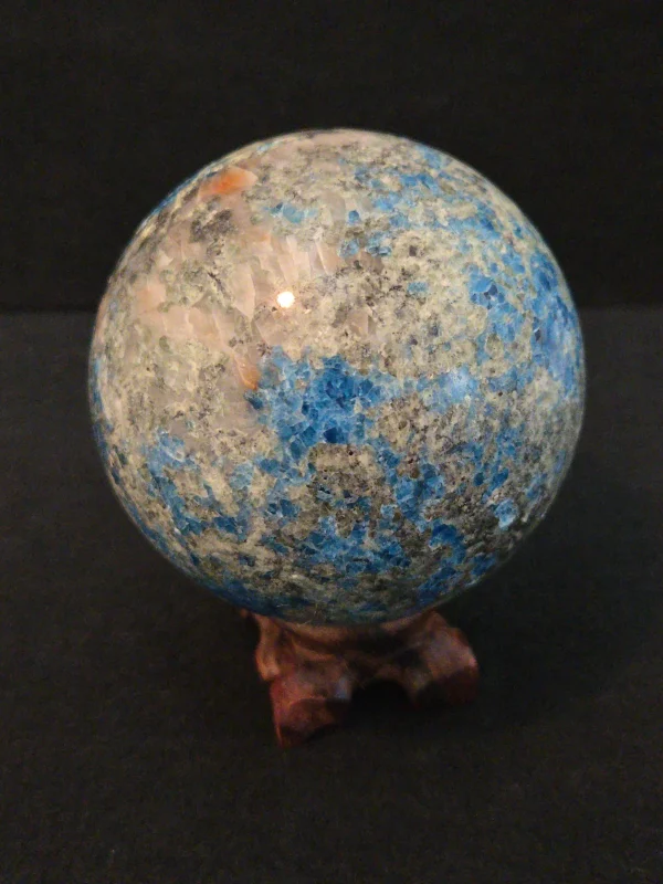 Apatite & Sunstone Sphere with Unknown Radioisotope(s) - 624 Grams - Image 11