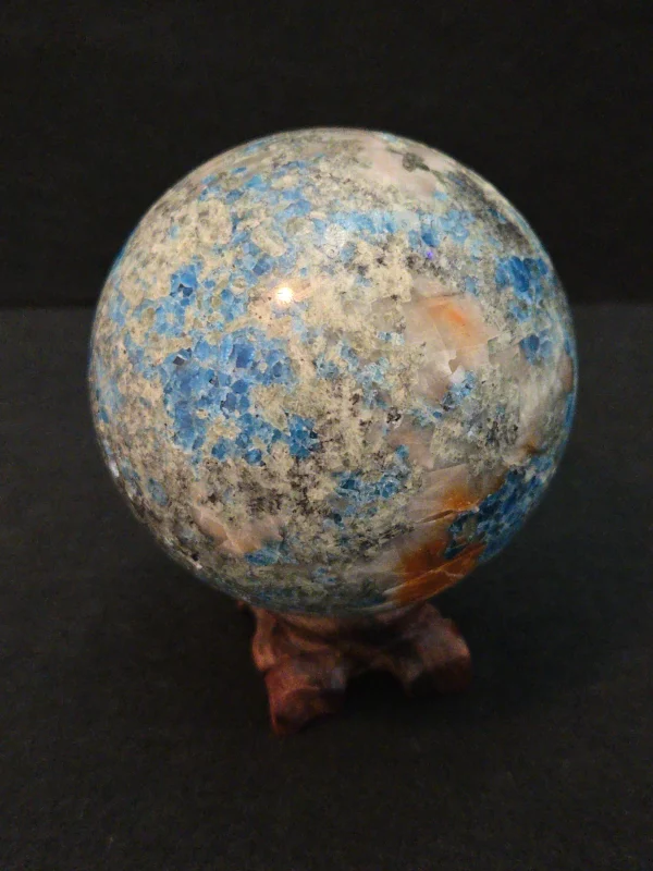 Apatite & Sunstone Sphere with Unknown Radioisotope(s) - 624 Grams - Image 12