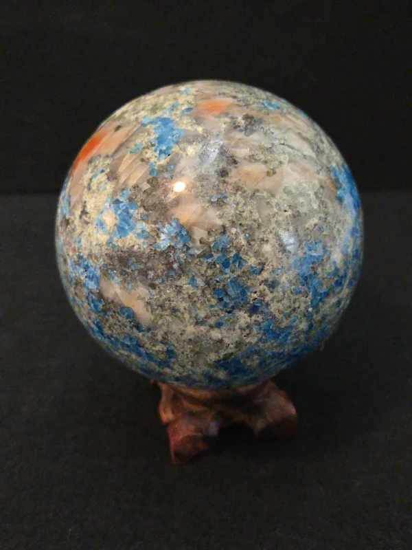 Apatite & Sunstone Sphere with Unknown Radioisotope(s) - 624 Grams - Image 14