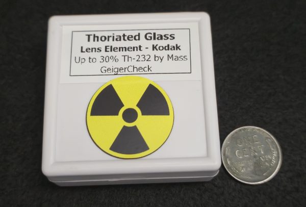 Thoriated Glass Lens from Vintage Projector - Thorium-232 - Image 13