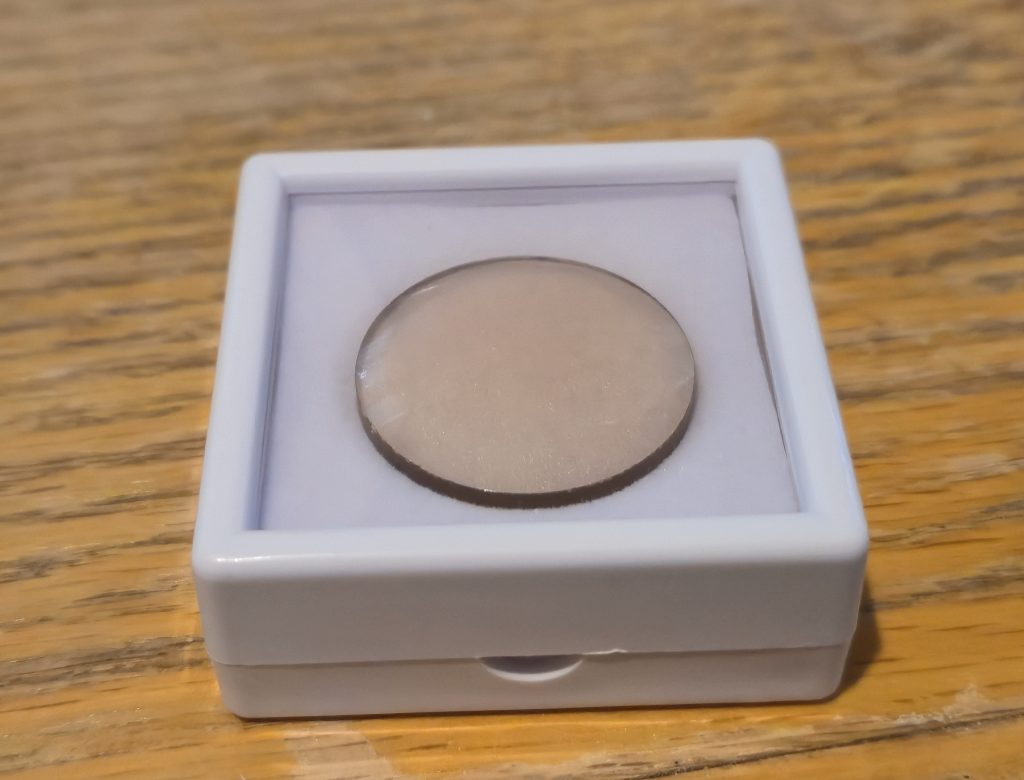 Thoriated Glass Lens from Vintage Projector - Thorium-232