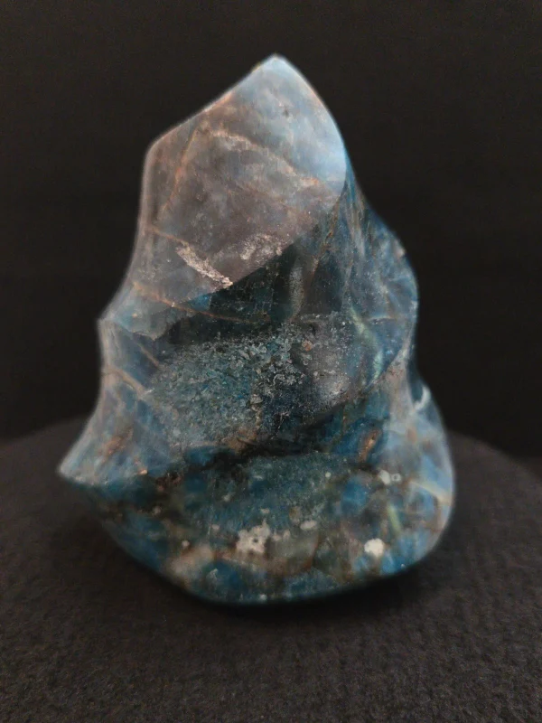 Blue Apatite Crystal with Unknown Radioisotope(s) - Madagascar - 360 Grams