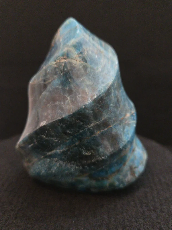 Blue Apatite Crystal with Unknown Radioisotope(s) - Madagascar - 360 Grams