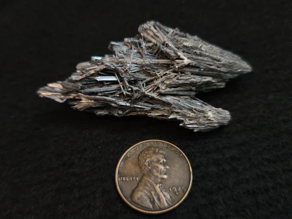 Stibnite Cluster,  Antimony Ore  Lengshuijiang mine, Hunan Province, China - Image 7