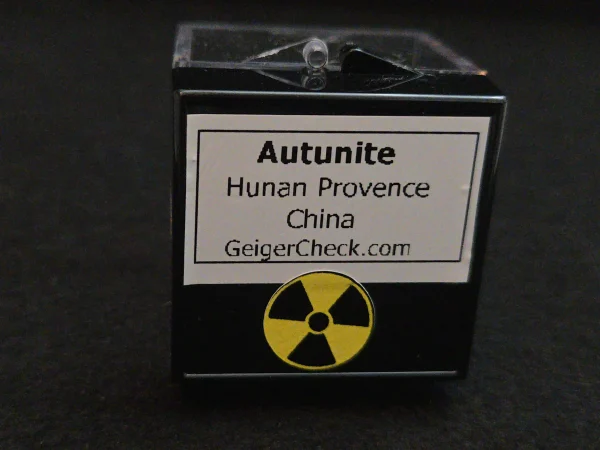 Lamellar Autunite Crystal in Perky Box – Fluorescent Uranium Ore, 10 Grams - Image 14