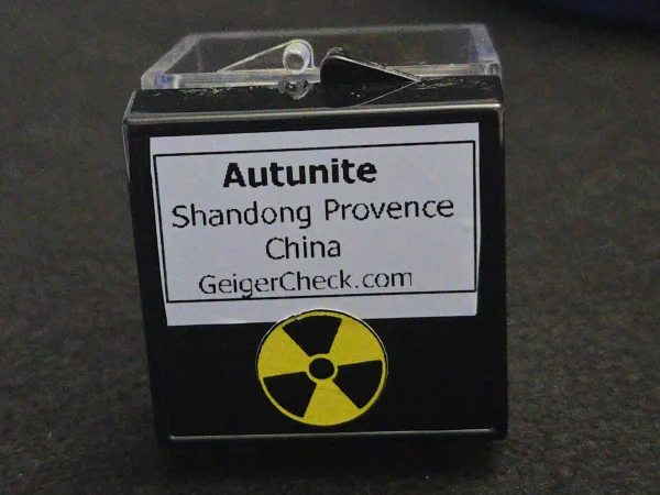 Autunite Crystal in Perky Box, 4 Grams – Fluorescent Uranium Ore - Image 7