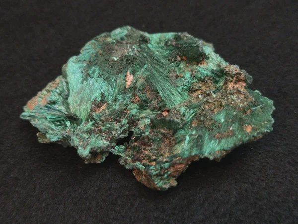 Acicular Malachite in Matrix - Kolwezi mining district, Lualaba, DR Congo