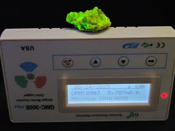 Autunite / Meta-Autunite Crystal  Fluorescent Uranium Ore, 8 Grams - Image 9