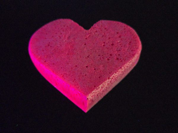 Honeycomb Ruby - Fluorescent Synthetic Ruby, 212 Grams