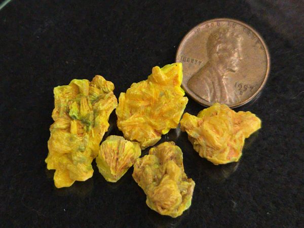 5 Piece Autunite Lot  ~ Fluorescent Uranium Ore - Image 4